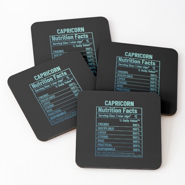 Item preview, Capricorn Nutrition Facts designed and sold by SimplyCosmic11.
