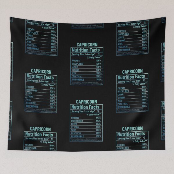 Item preview, Capricorn Nutrition Facts designed and sold by SimplyCosmic11.