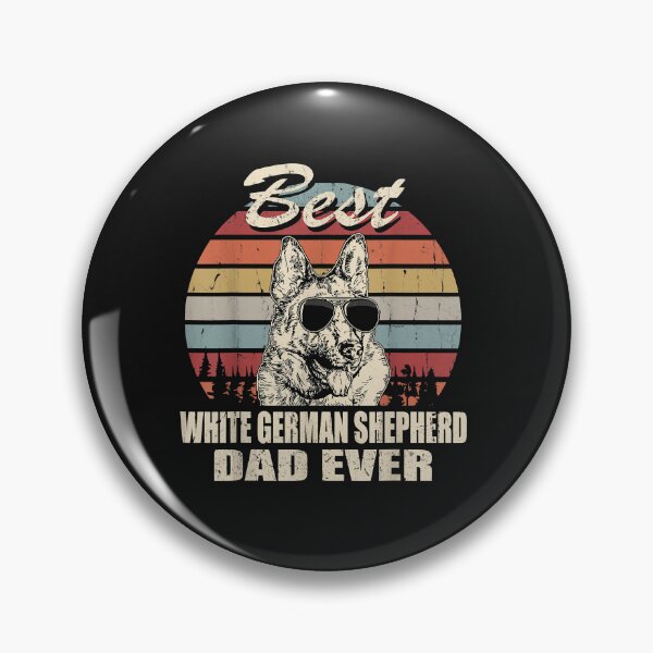 Artikelvorschau, Best White German Shepherd Dad Ever Vintage Retro Dog Dad entworfen und verkauft von TristanPierre.