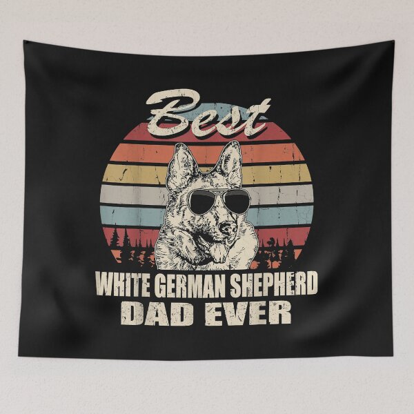 Item preview, Best White German Shepherd Dad Ever Vintage Retro Dog Dad designed and sold by TristanPierre.