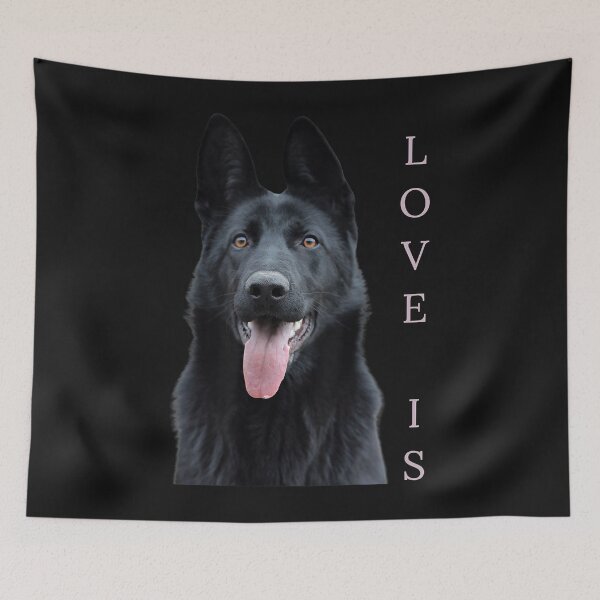 Artikelvorschau, Black German Shepherd Shirt Shepard TShirt Dog Mom Dad Love entworfen und verkauft von TristanPierre.