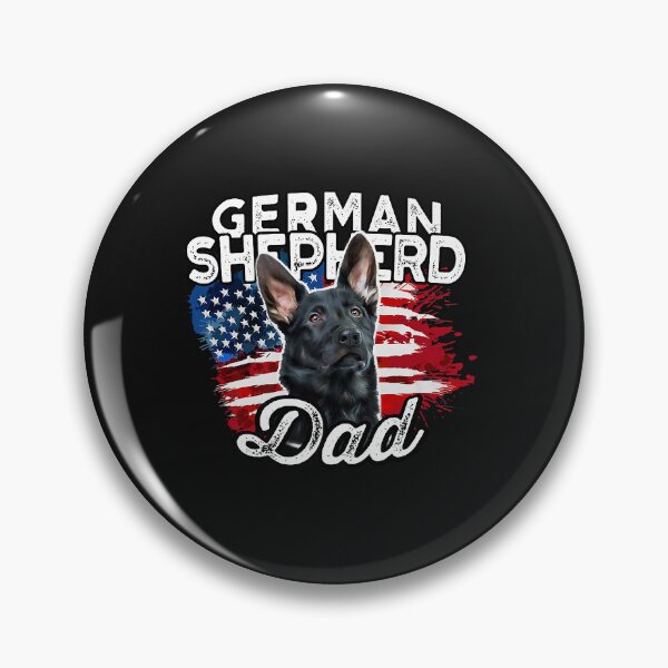 Artikelvorschau, German Shepherd Dad American Flag entworfen und verkauft von TristanPierre.