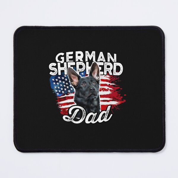 Artikelvorschau, German Shepherd Dad American Flag entworfen und verkauft von TristanPierre.