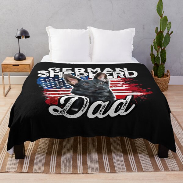 Artikelvorschau, German Shepherd Dad American Flag entworfen und verkauft von TristanPierre.