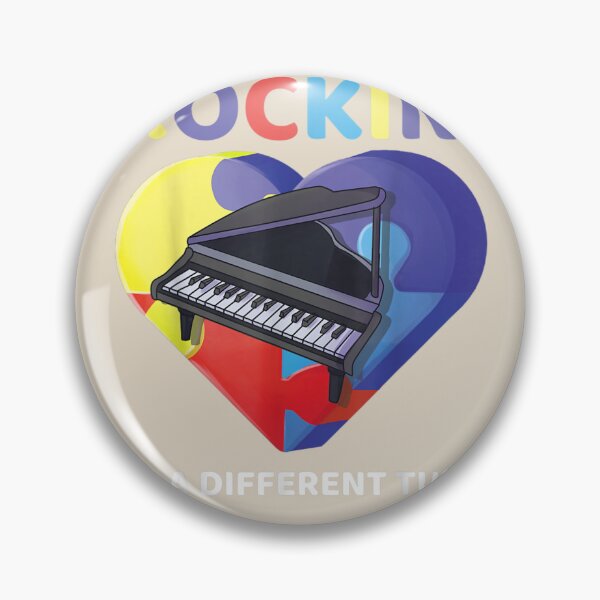 Item preview, Rockin' To A Different Tune Autism Awareness Pianist Music designed and sold by VerityKingStore.