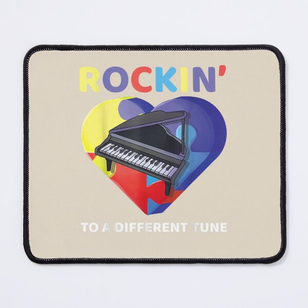 Item preview, Rockin' To A Different Tune Autism Awareness Pianist Music designed and sold by VerityKingStore.