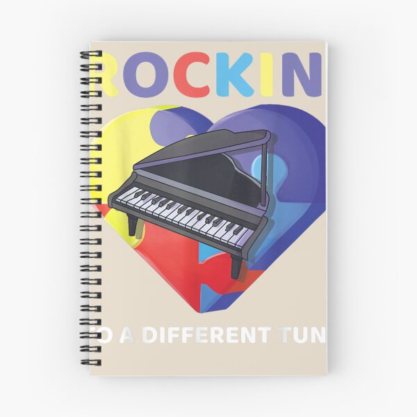 Item preview, Rockin' To A Different Tune Autism Awareness Pianist Music designed and sold by VerityKingStore.