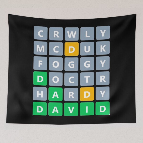 Item preview, David Tennant's roles wordle Classic designed and sold by XaviSanders.