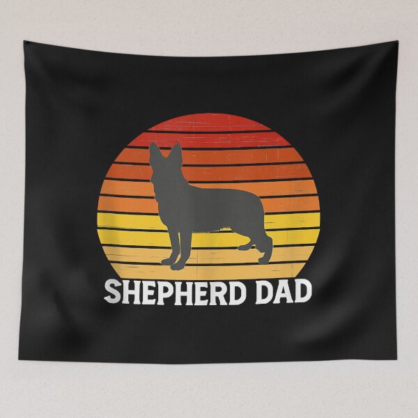 Artikelvorschau, German Shepherd Gifts - Retro Shepherd Dad Shepard Dog Lover entworfen und verkauft von TristanPierre.