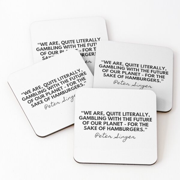 Item preview, Peter Singer Quote. Gambling with our future. Climate change activist designed and sold by Wenellen.