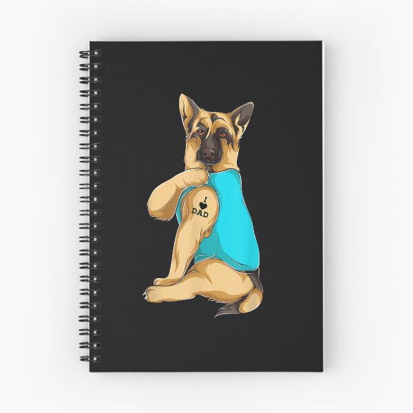 Item preview, German Shepherd I Love Dad Tattoo Apparel, Dog Dad Gifts designed and sold by TristanPierre.