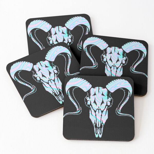 Item preview, Iridescent Goat Skull  designed and sold by Lil-Bit-Batty.
