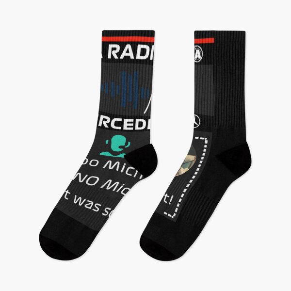 Item preview, Toto face Radio with Michael during Abu Dhabi GP 2021 "No Michael, no no Michael! designed and sold by LindseyWoestij.