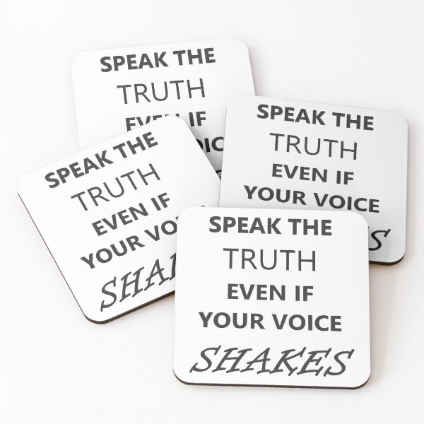 Item preview, Speak The Truth Even If Your Voice Shakes designed and sold by Spectrum Perspectives.
