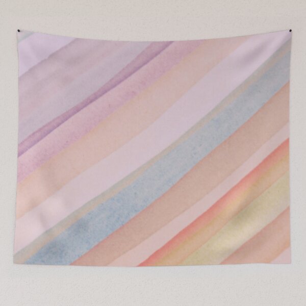 Item preview, Slanting pastel watercolour. designed and sold by Trianglegreen.