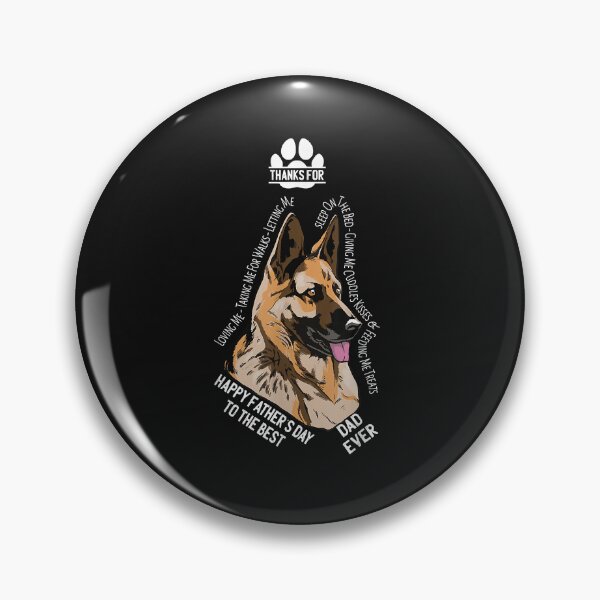 Artikelvorschau, German Shepherd Thank You Happy Father's Day Dog Dad entworfen und verkauft von TristanPierre.