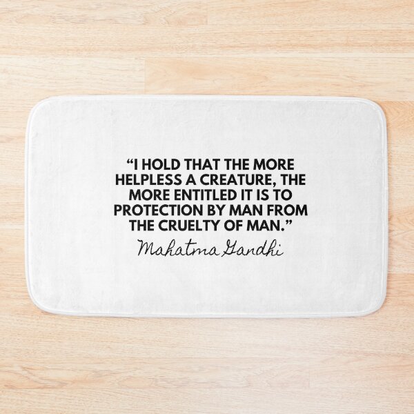 Item preview, Mahatma Ghandhi Quote. Animal Cruelty quote designed and sold by Wenellen.