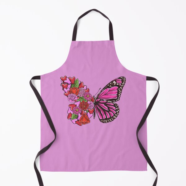 Item preview, Pink Beautiful Butterfly with half flowers for butterflies girl designed and sold by Click-Like.