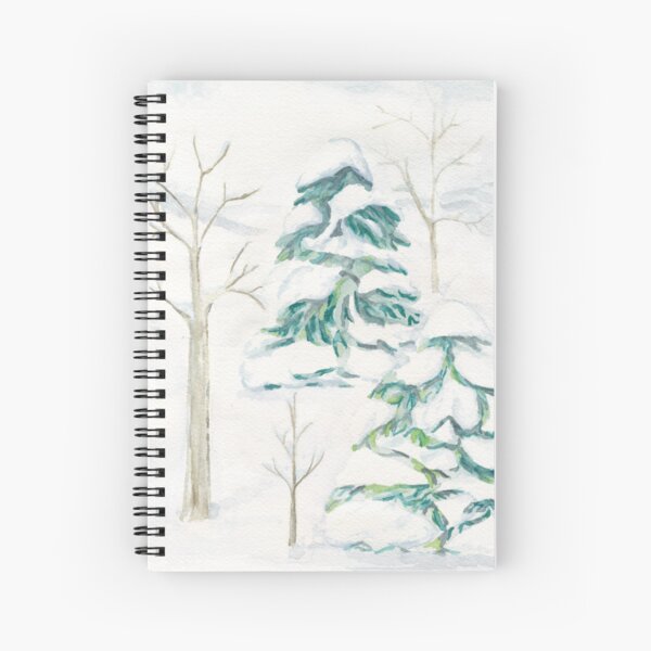 Winter Spiral Notebook