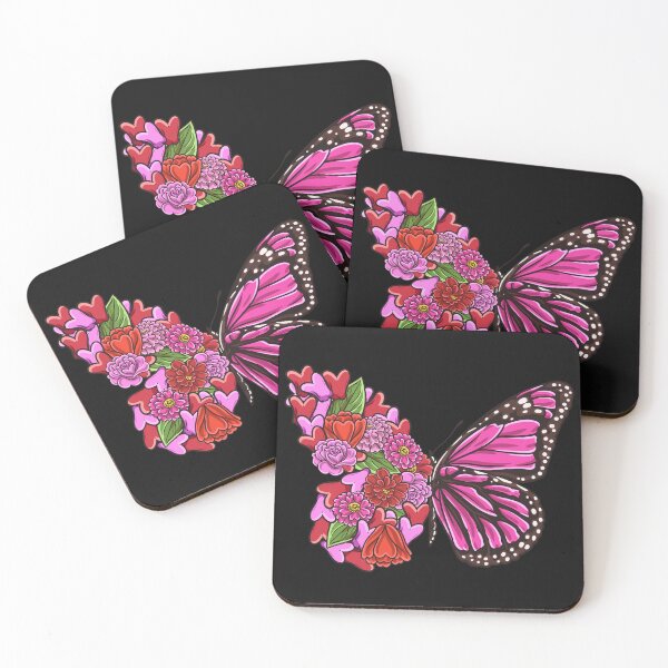 Item preview, Beautiful Butterfly with half flowers for butterflies girl designed and sold by Click-Like.