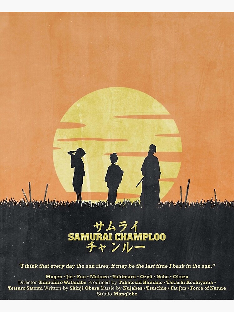 Discover Samurai Champloo - Sun Rise Poster Premium Matte Vertical Poster