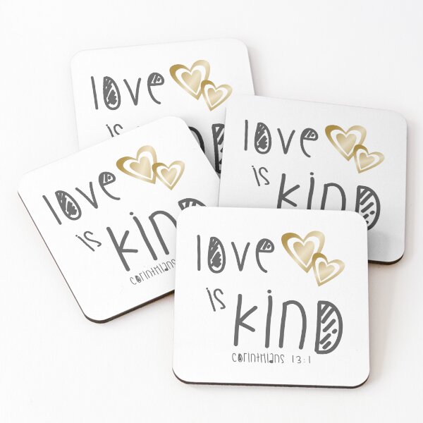 Item preview, Christian Design - Love is Kind - Bible Verse - Corinthians 13 verse 1 designed and sold by simplydesignart.