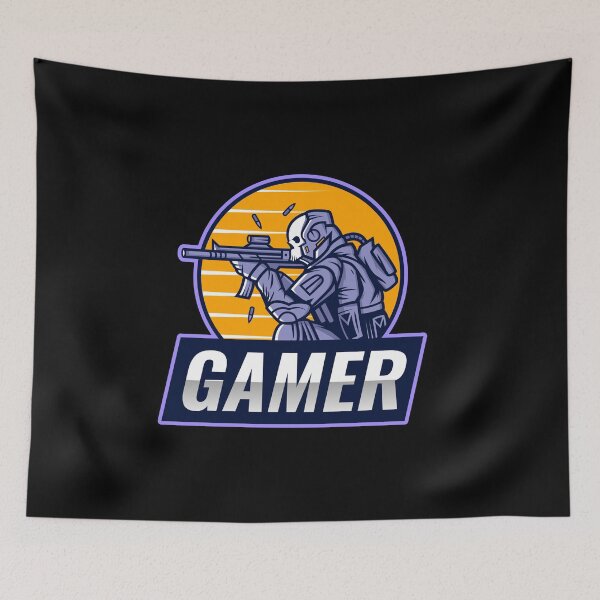 Item preview, Gamer with Soldier wearing Skeleton Mask designed and sold by PRIVARSHU.