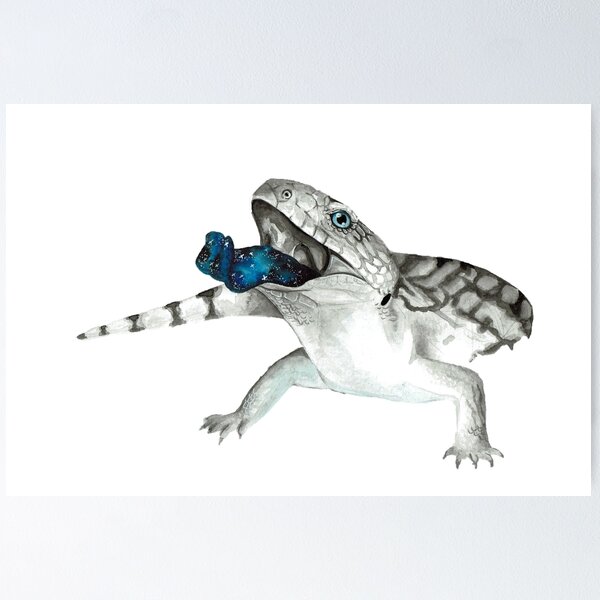 Item preview, Cosmic Blue Tongued Lizard designed and sold by Ashley McDonald.