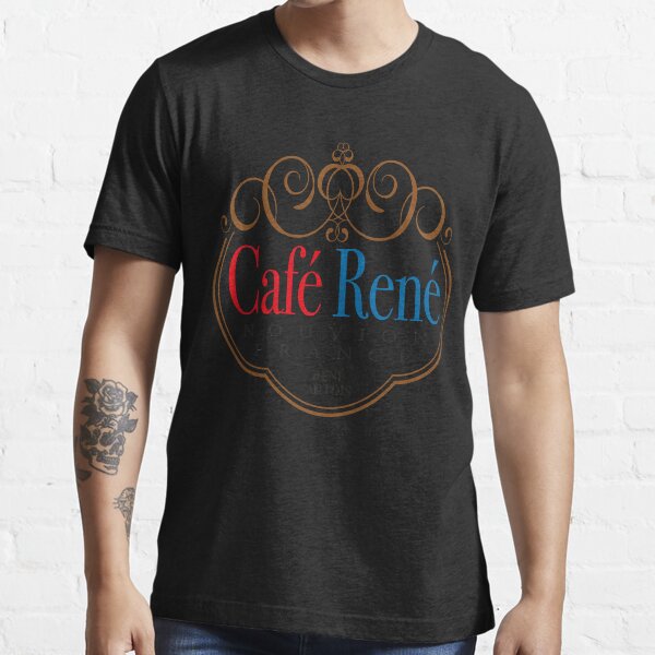 Item preview, Café rené logo allo allo essential t shirt designed and sold by arikdong2593.