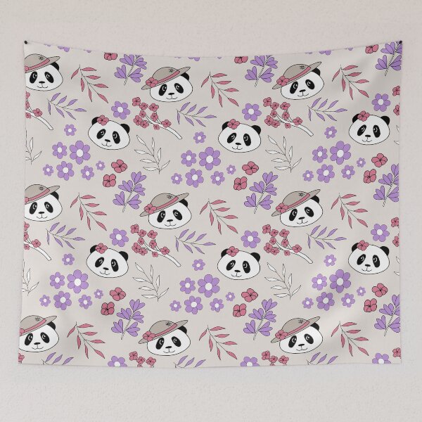 Item preview, Garden Party Pandas - 1000Pandas by Amanda Roos designed and sold by Amanda Roos.