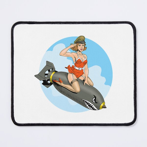 Item preview, Pin Up Girl Bomber Aviation Bomb Pinup Girl designed and sold by KilianMiranda.