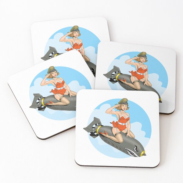 Item preview, Pin Up Girl Bomber Aviation Bomb Pinup Girl designed and sold by KilianMiranda.