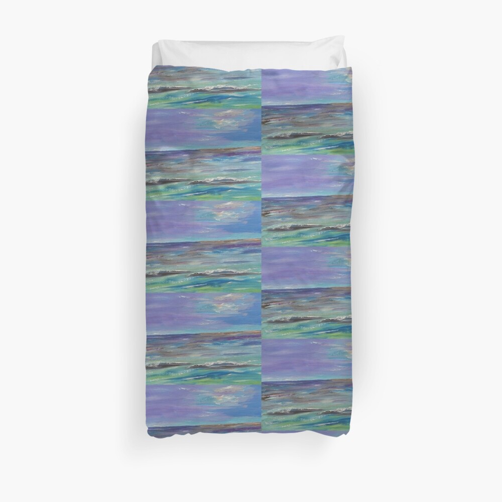 Colorful waves Duvet Cover