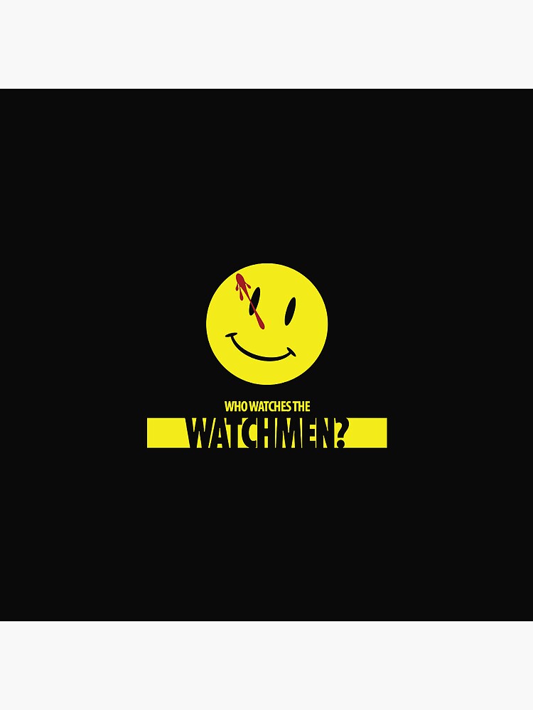 Disover Watchmen Smiley Face Pin Button