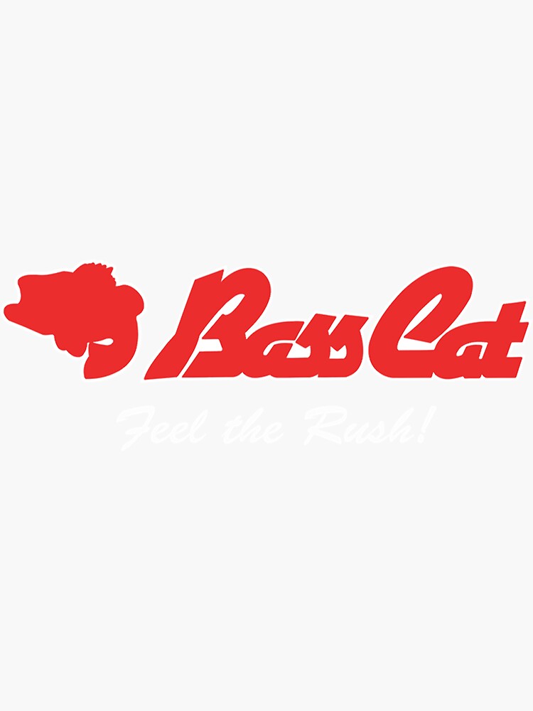 Bass Cat Logo Sticker For Sale By Kimberleighfau Redbubble