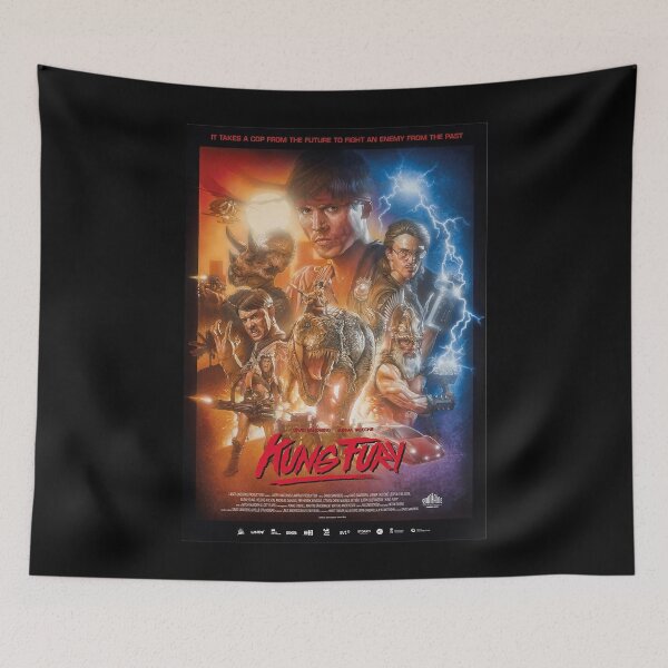 Item preview, Kung Fury Poster designed and sold by lamasuetyniod.