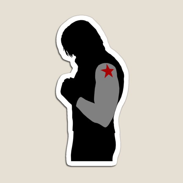 Minimalist Winter Soldier Magnet