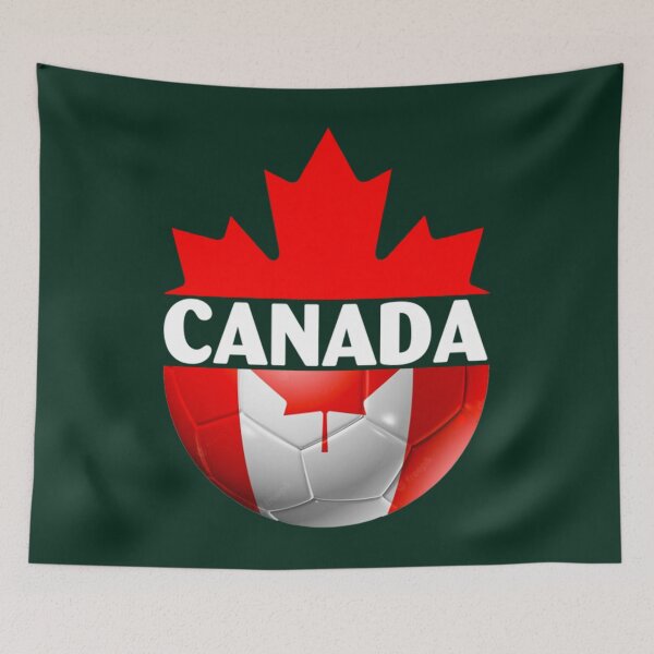 Item preview, Canada Soccer Team 2022 Qatar Flag designed and sold by GoodAtInternett.