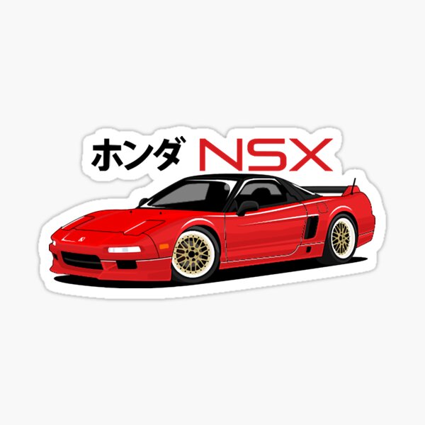 NSX Acura JDM red candy Sticker