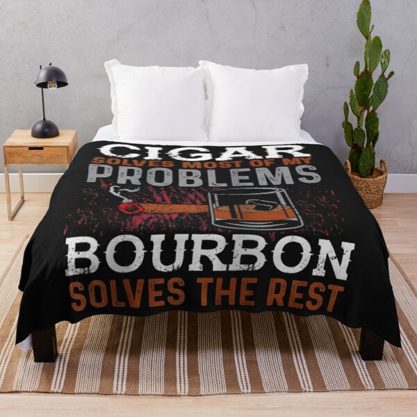 Item preview, Cigar Solves Most Of My Problems Bourbon Solves The Rest designed and sold by TERRIAEE.