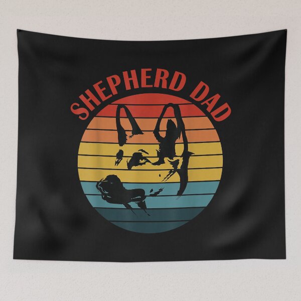 Item preview, Mens Retro German Shepherd Dad Dog Father Pet Shepard Daddy designed and sold by TristanPierre.
