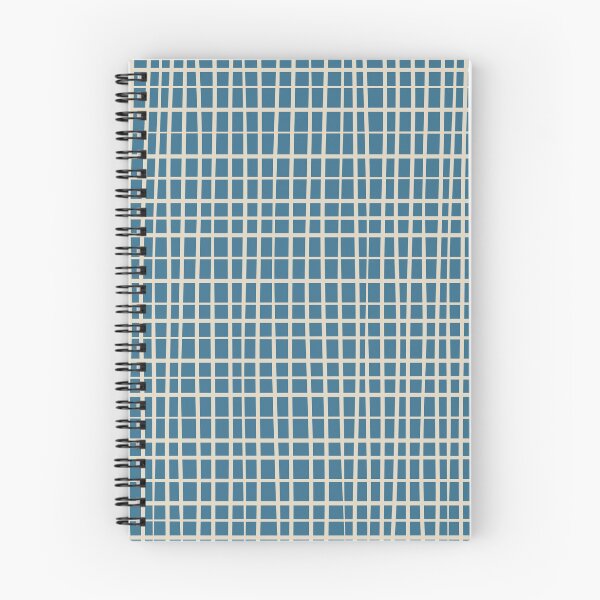 Item preview, Irregular Grid Pattern in Boho Blue and Beige designed and sold by kierkegaard.