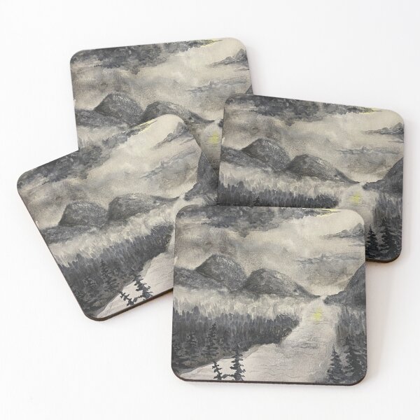 Item preview, Watercolor Moonlit Night designed and sold by polar-fox.