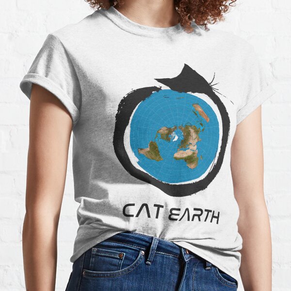 Flat Earth Designs - CAT EARTH Classic T-Shirt