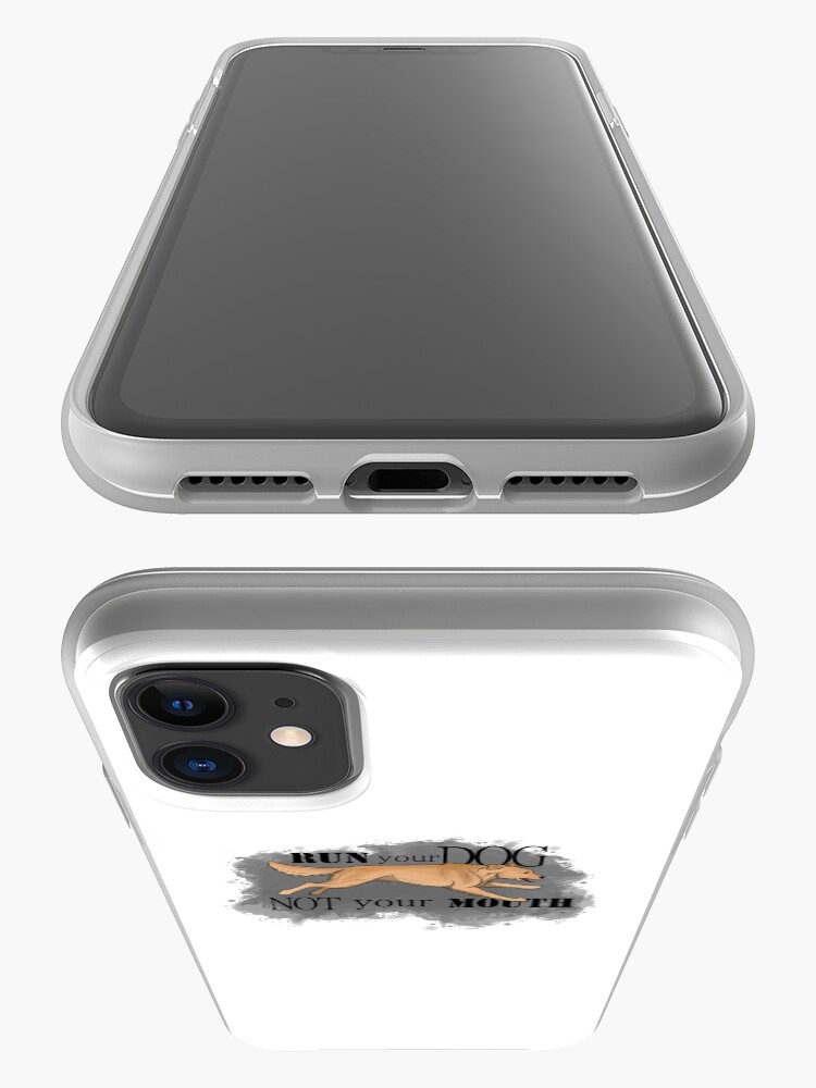 Alternate view of Run Your Dog Not Your Mouth Golden Retriever Light iPhone Case & Cover