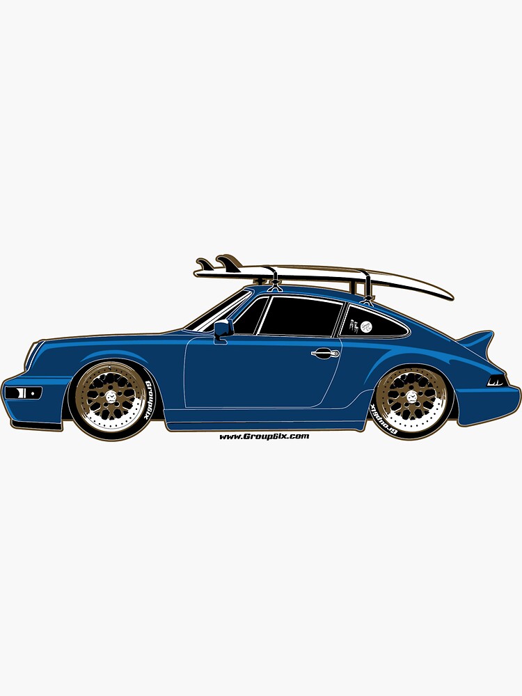 Aperçu 3 sur 3. Sticker avec l'œuvre 964 Harley créée et vendue par Group6ix.