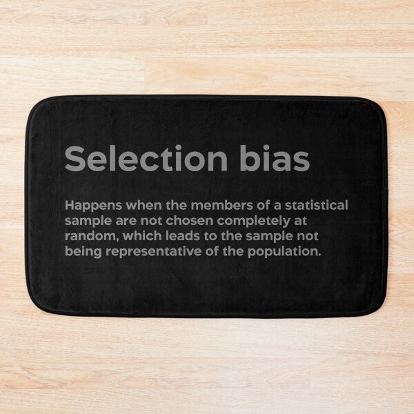 Item preview, Selection bias grey designed and sold by EdimQuotes.