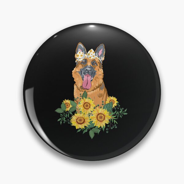 Artikelvorschau, Shepherd Sunflower German Shepherd Lover Gifts Dog Mom Dad entworfen und verkauft von TristanPierre.