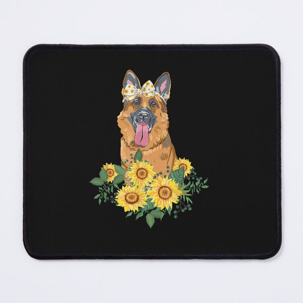 Artikelvorschau, Shepherd Sunflower German Shepherd Lover Gifts Dog Mom Dad entworfen und verkauft von TristanPierre.