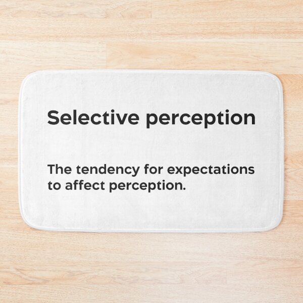 Item preview, Selective perception black designed and sold by EdimQuotes.